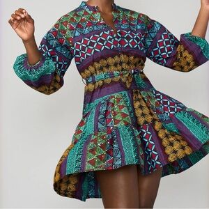 Colorful Patterned Dress